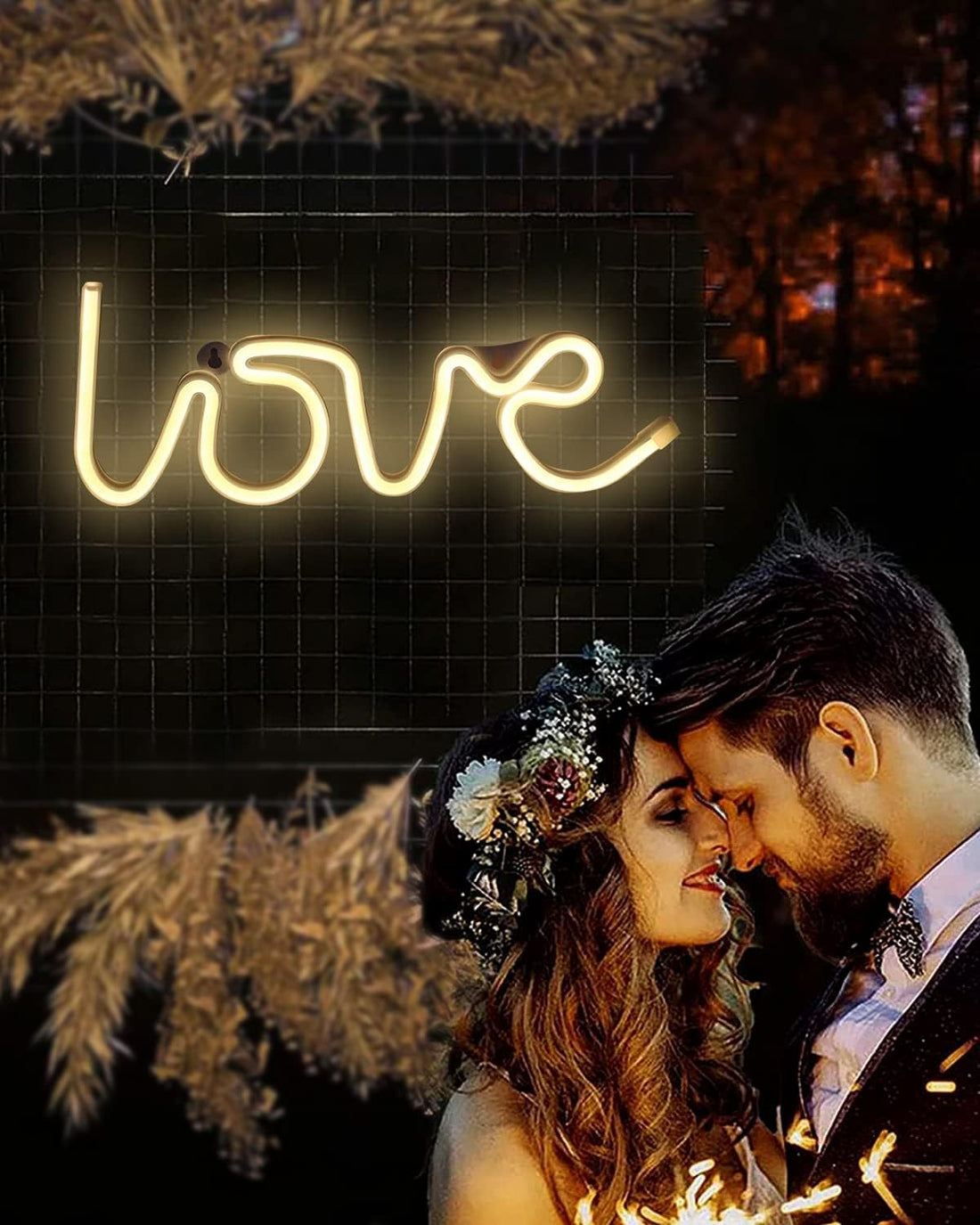 Love Sign Neon LED Light (Warm White )