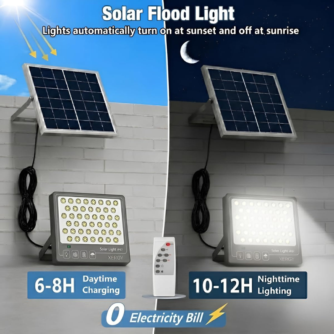 100W Solar LED Flood Light With Remote