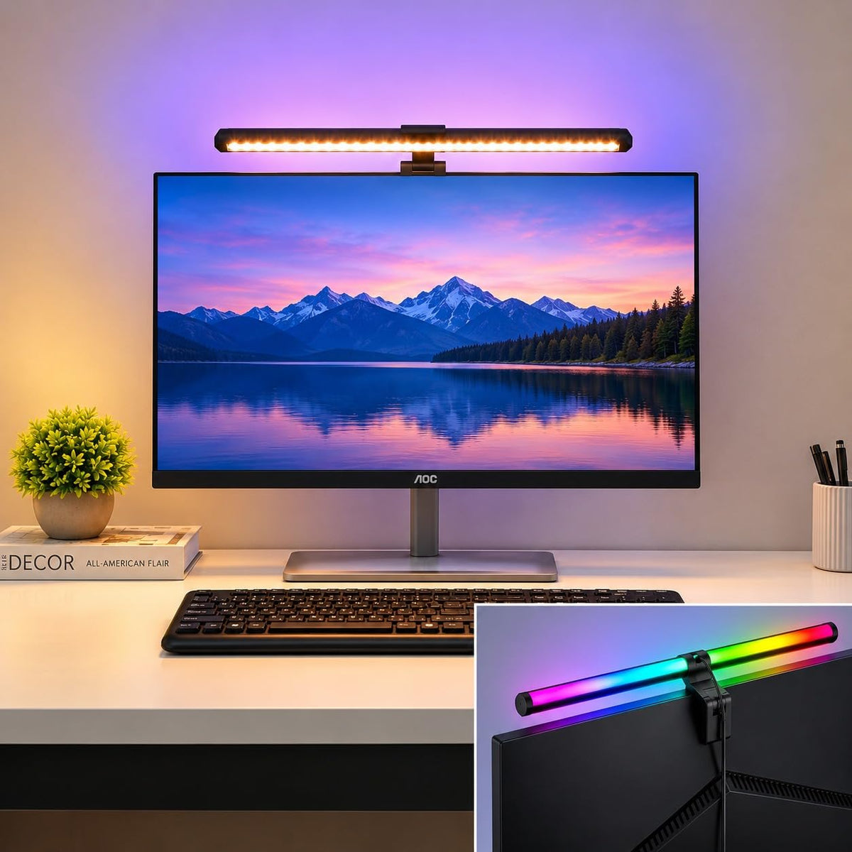 Monitor Light Bar Touch Control Dual Side Lighting-15.75-inch