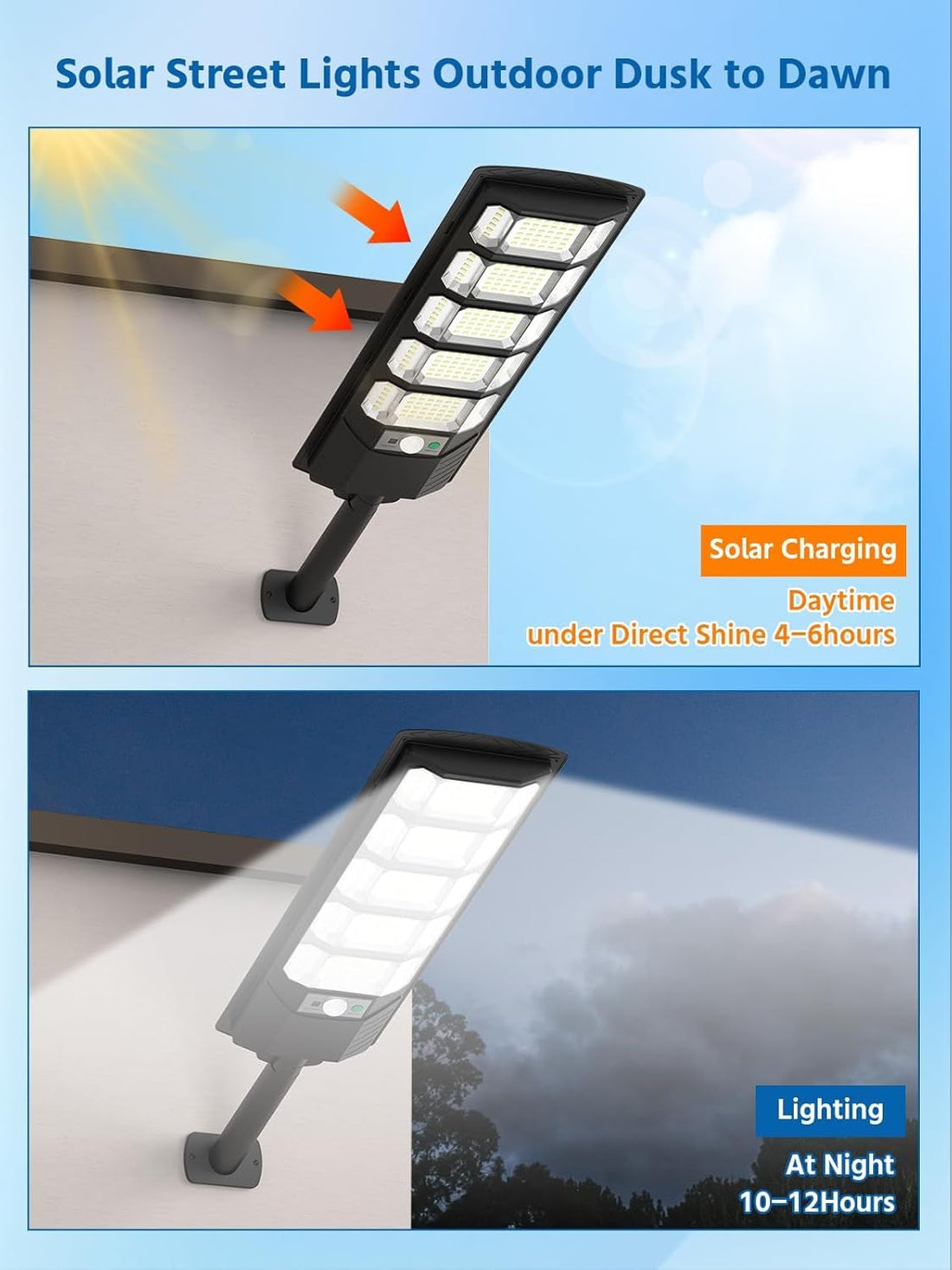 300W Solar LED Street Light With Remote