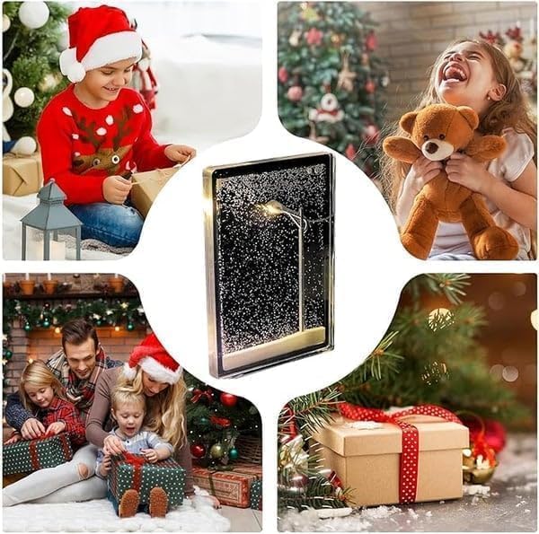 Street Light Snow Globe Handmade DIY Snow Scenery (15.5cm)