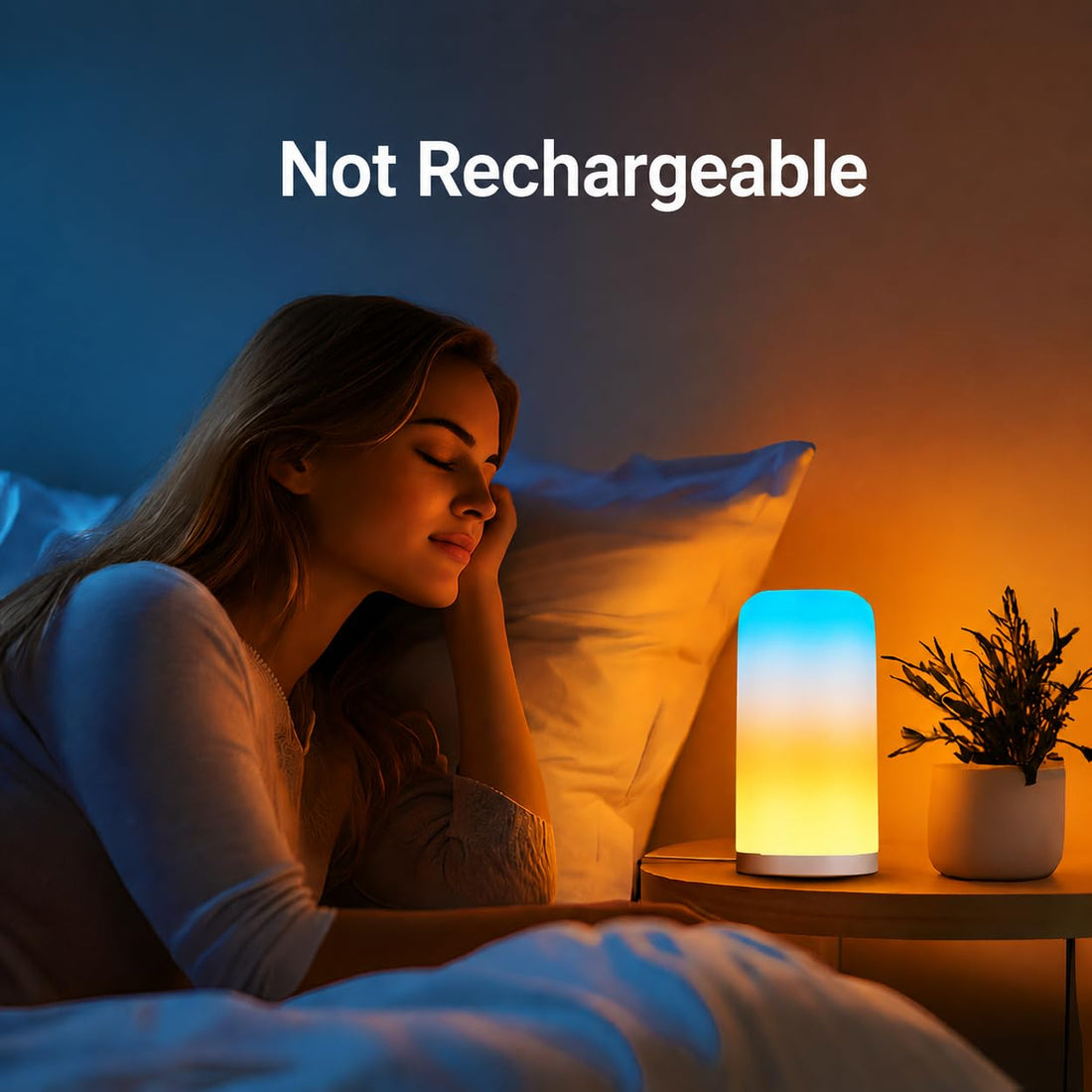 USB Powered RGB Smart Wi-Fi/Bluetooth/Touch Control Night Table Lamp