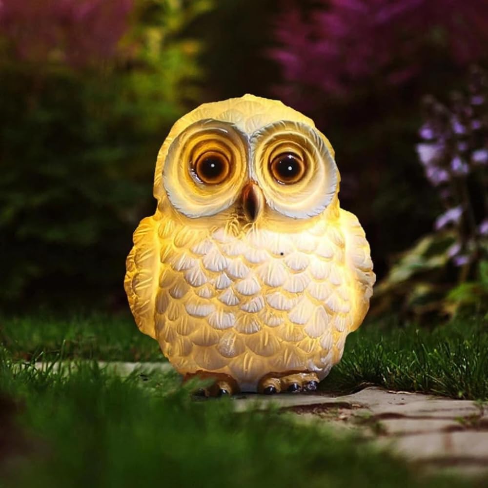 XERGY Solar Owl Figurine LED Light