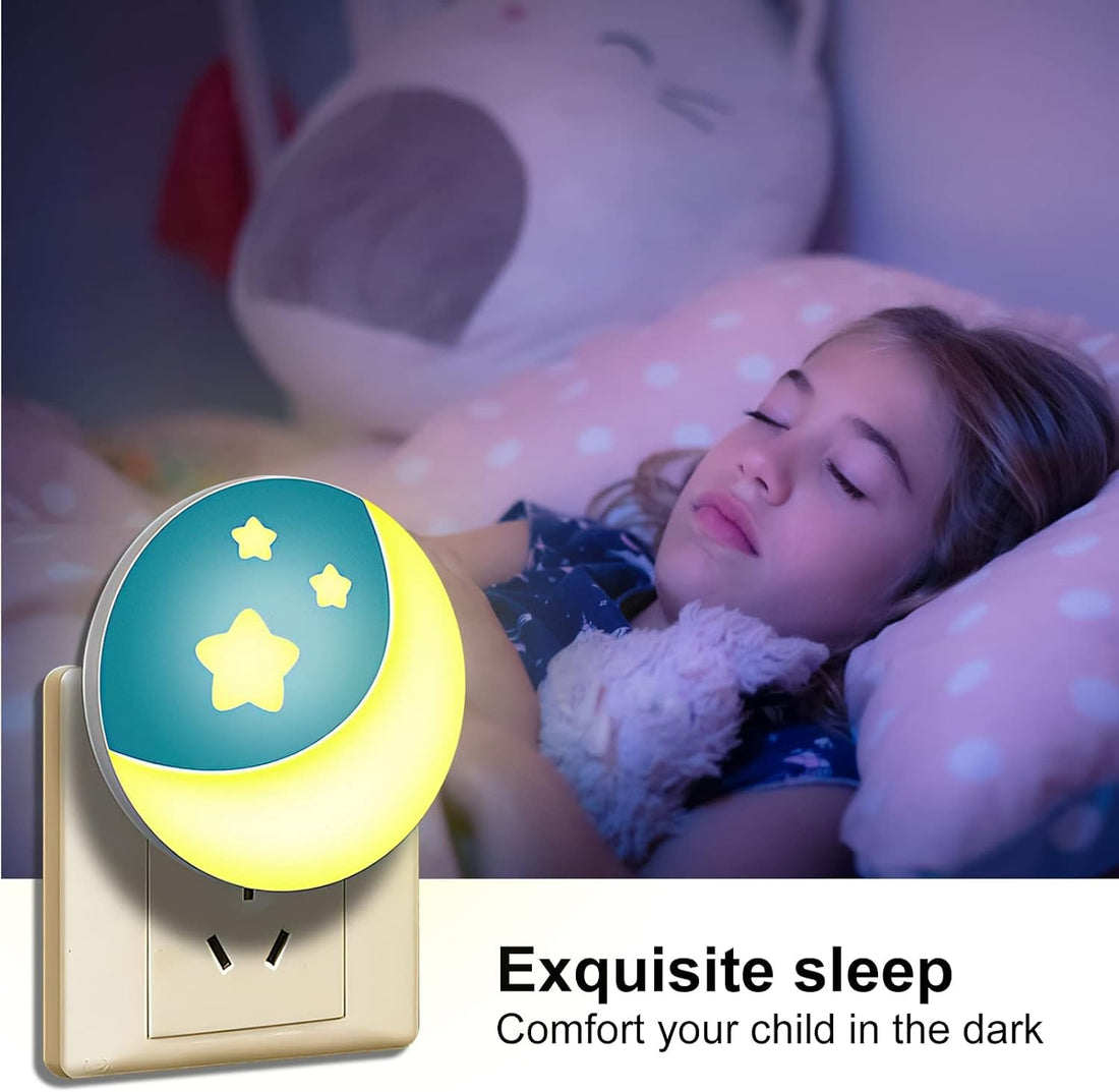 Plug-in LED Night Light Yellow/White (Pack of 2)