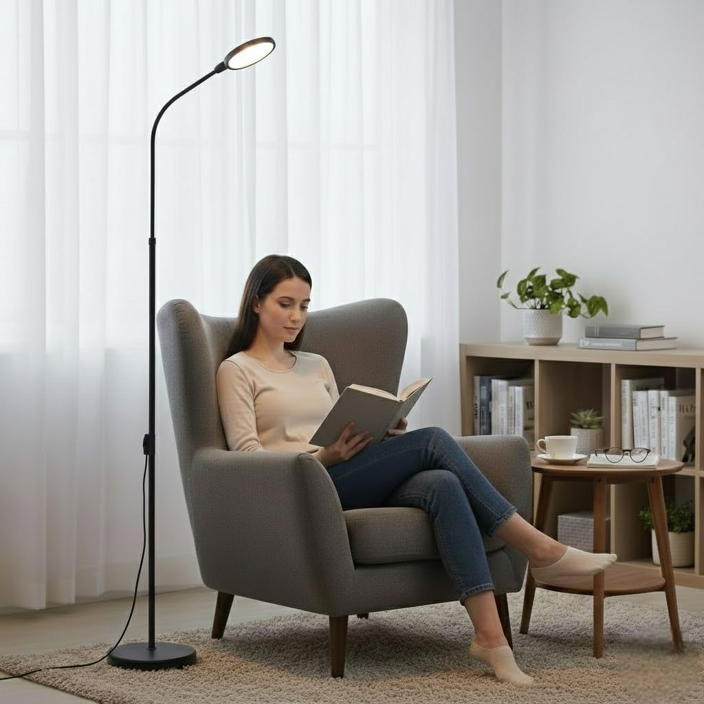 12W Versatile 3-in-1 Floor, Desk & Clamp LED Lamp