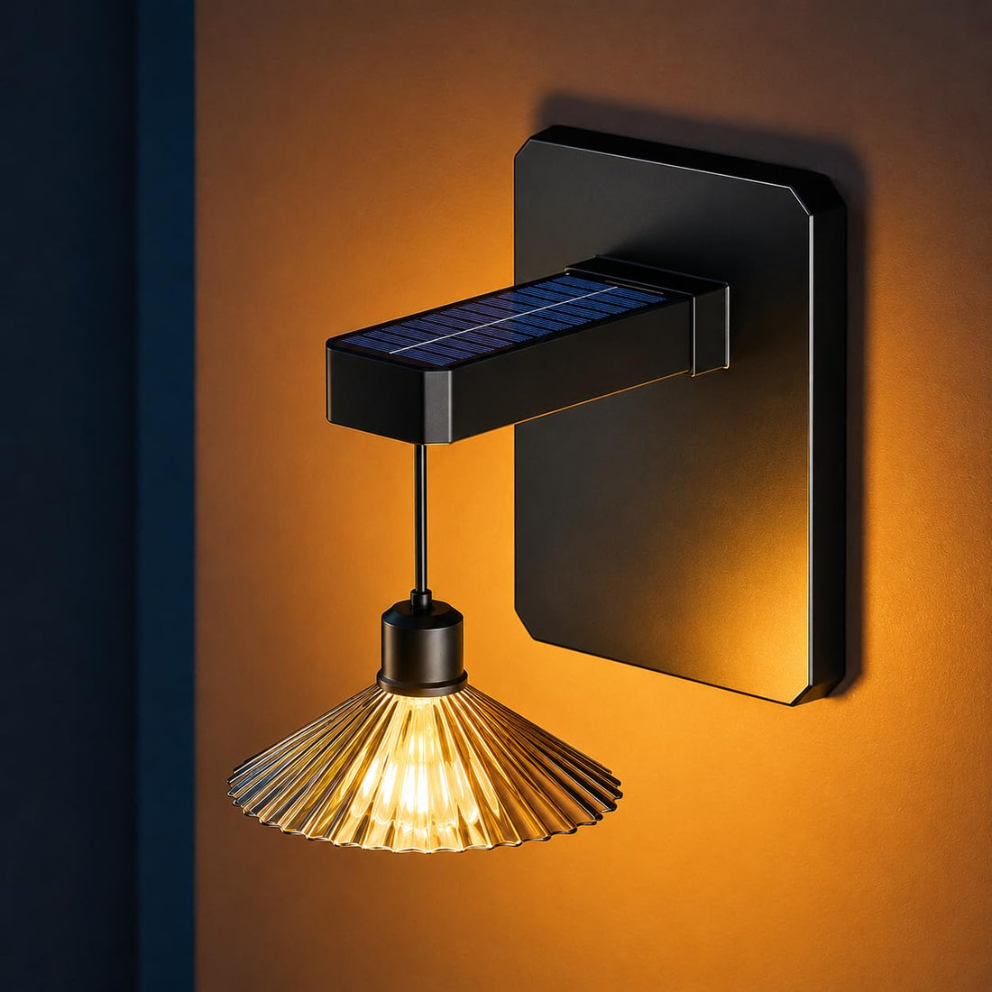 Solar Powered Outdoor Wall Light Lantern