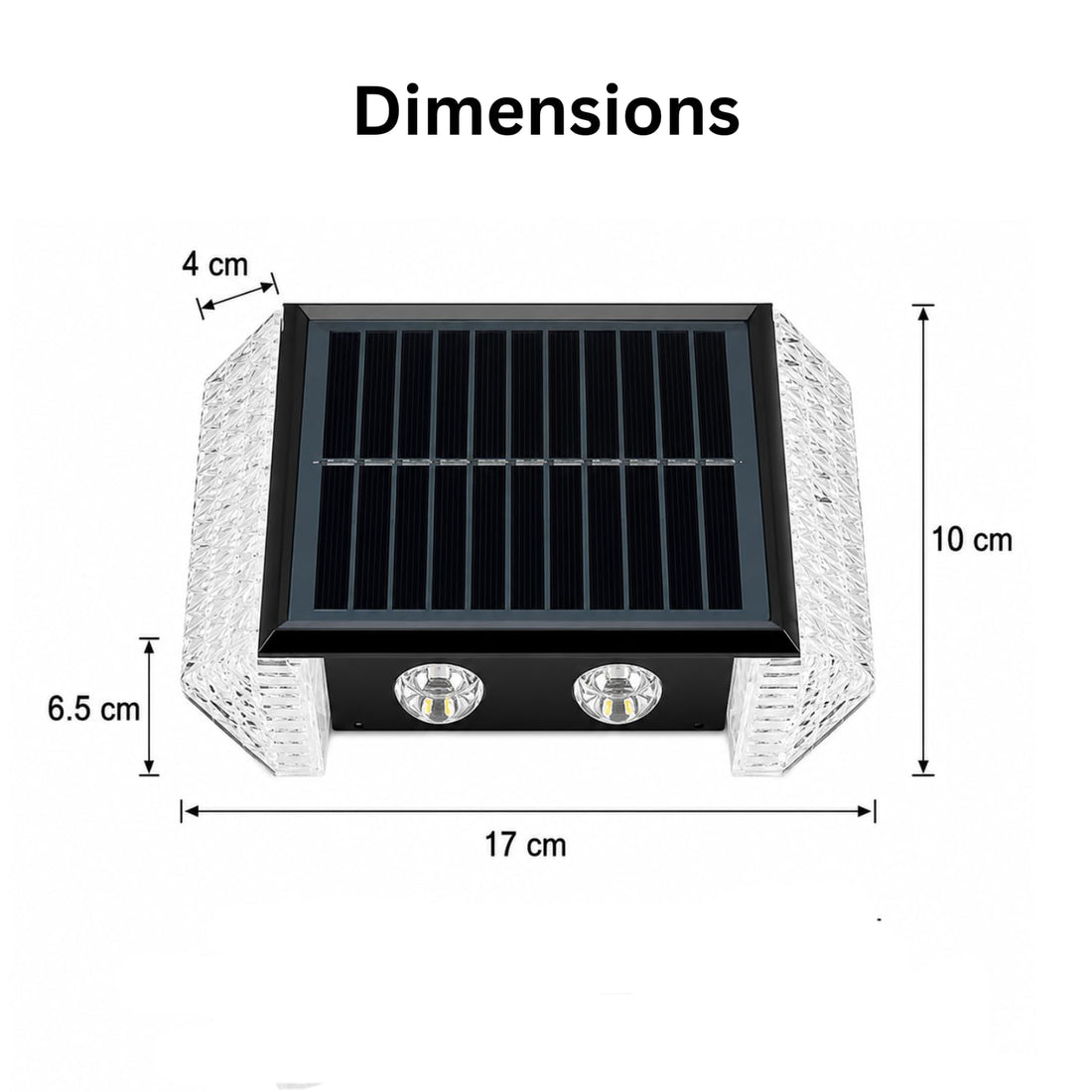 Solar Powered Modern Outdoor Wall Light