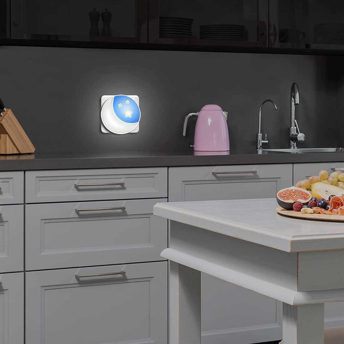 Plug-in LED Night Light Yellow/White (Pack of 2)