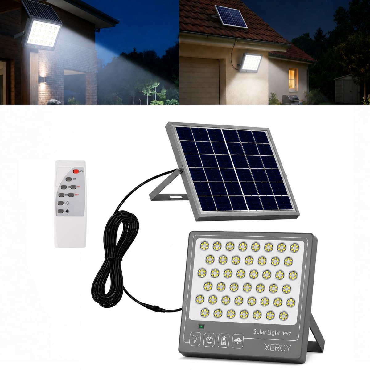 100W Solar LED Flood Light With Remote