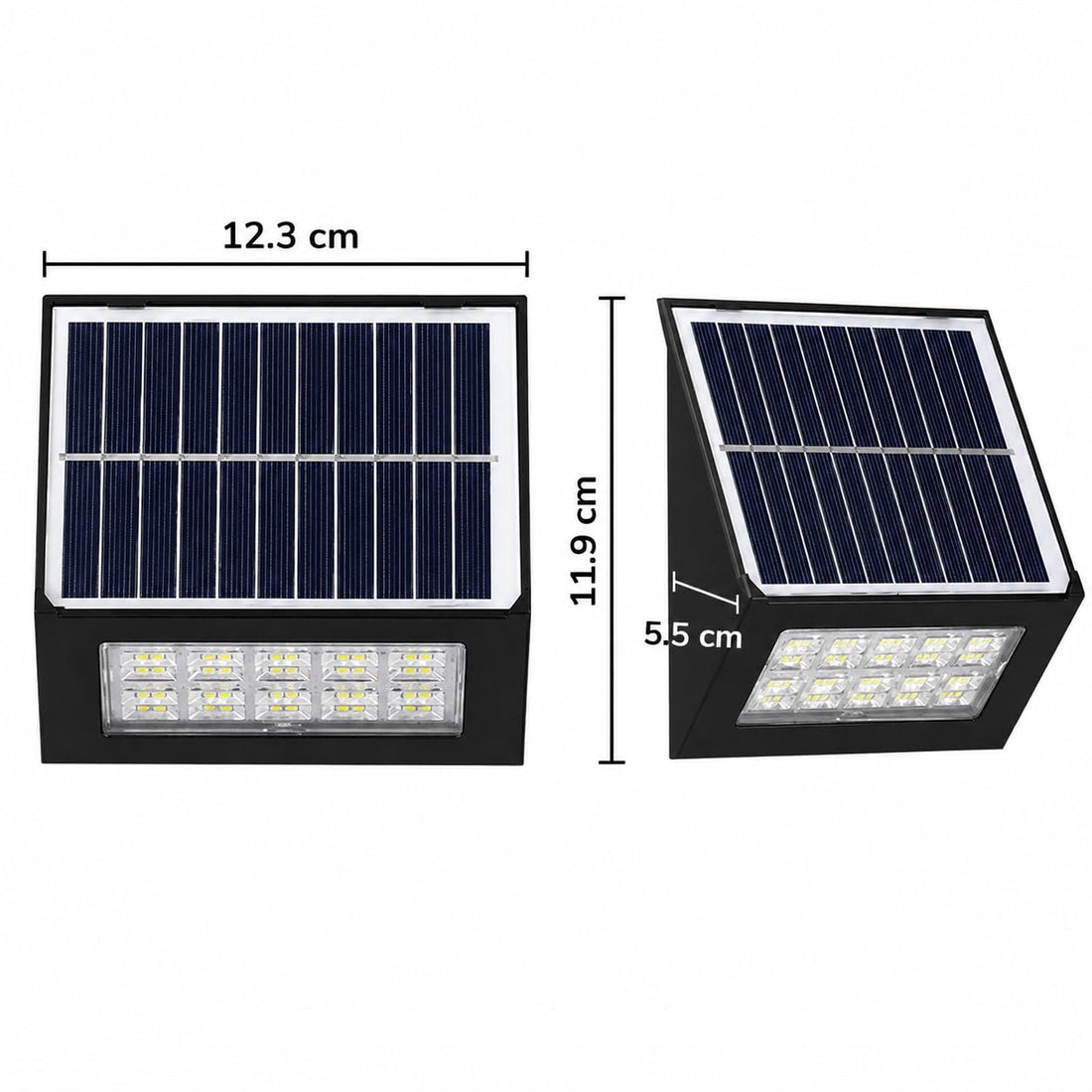 Solar Powered Fast Charging Modern Slim  Wall Light