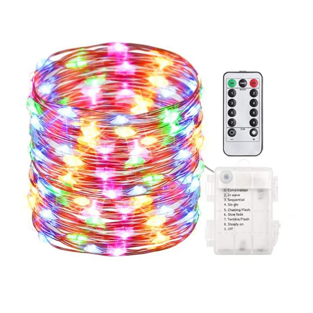 10 Meter 100 LED Fairy String Lights With Battery Box & Remote