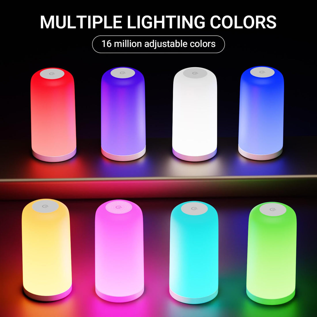 USB Powered RGB Smart Wi-Fi/Bluetooth/Touch Control Night Table Lamp
