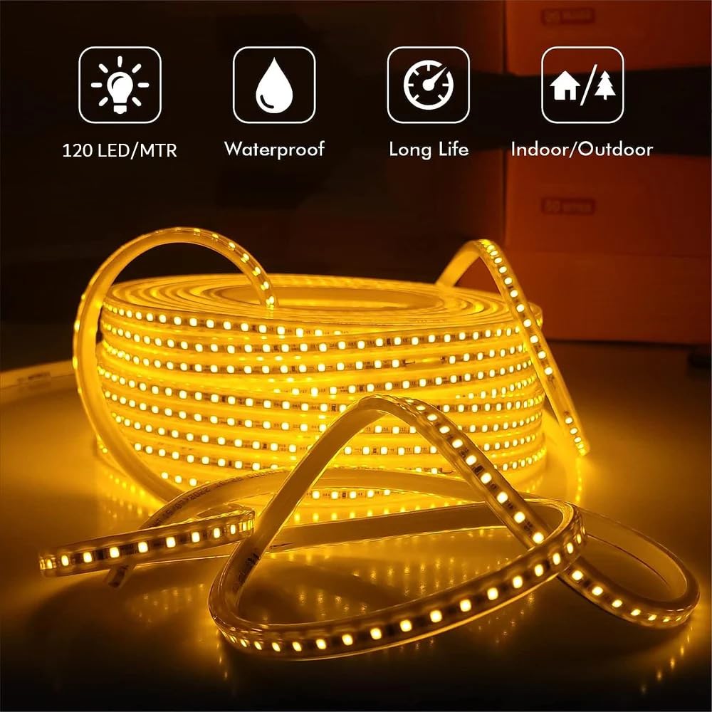 Rope String Lights - (Warm White, 30 Meter)