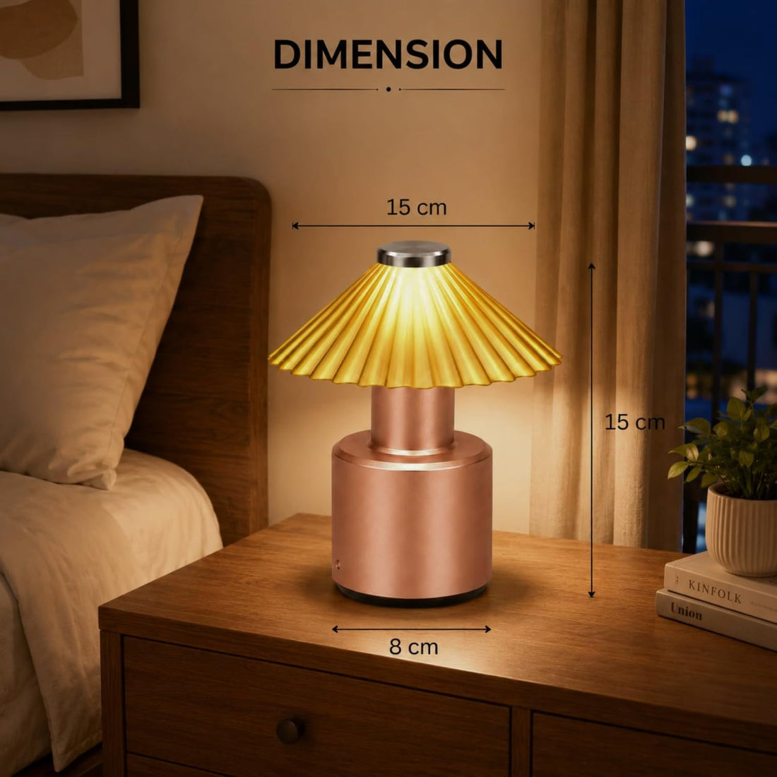 USB Rechargeable Modern Touch Control LED Table Lamp