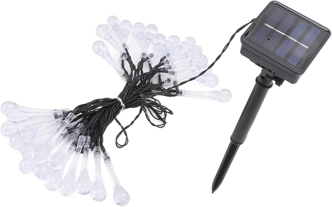 30 LED Waterdrop Design Solar Lights- 6 Mtr ( Multicolor )
