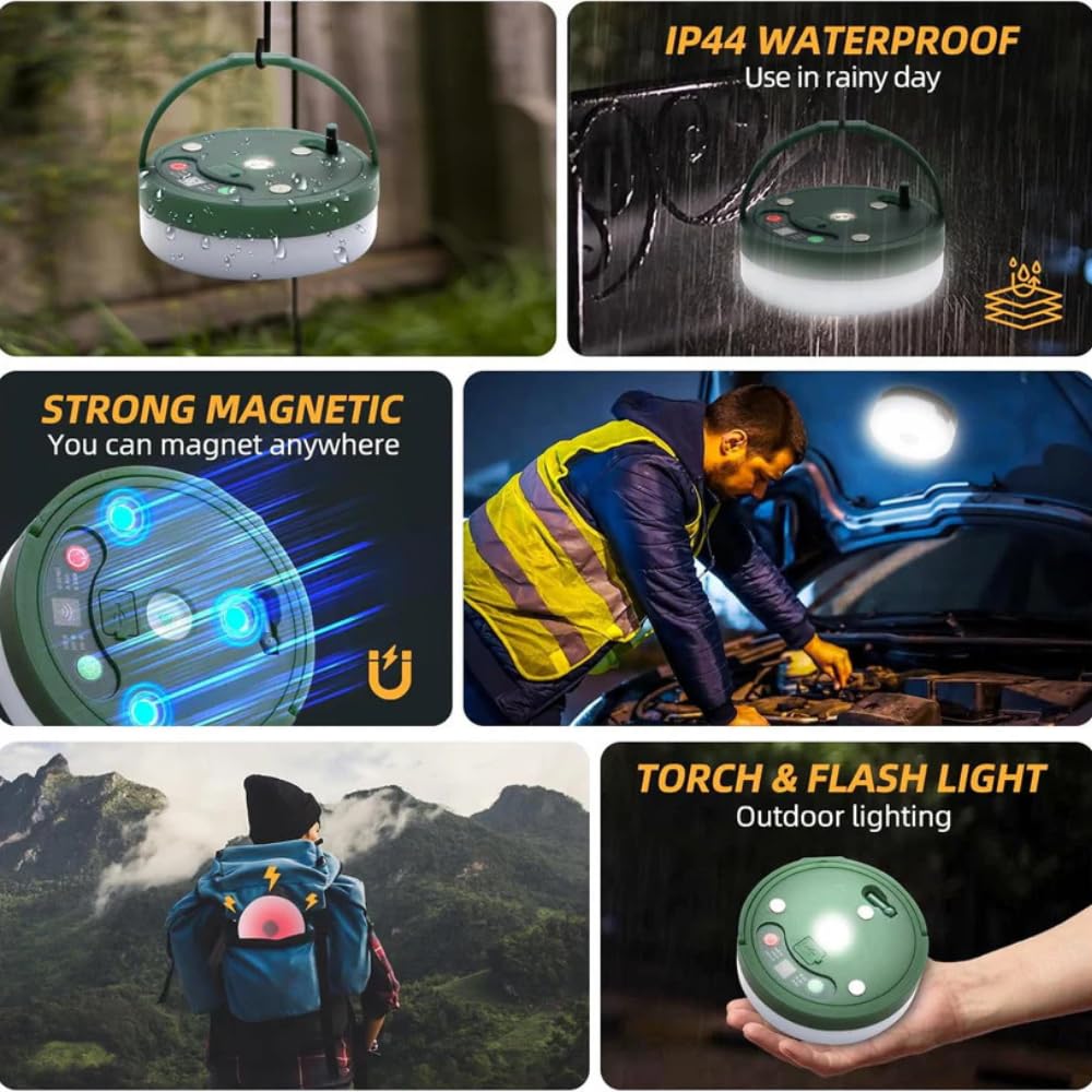 USB Rechargeable & USB Output Charging Camping LED String Lights- 10Mtr