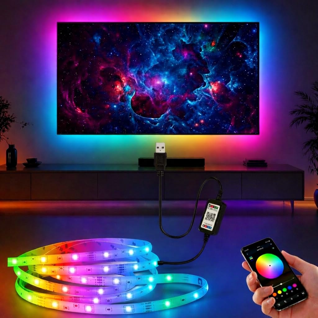 60 LED RGB Strip – TV Backlight - Multicolor (2 Meter)