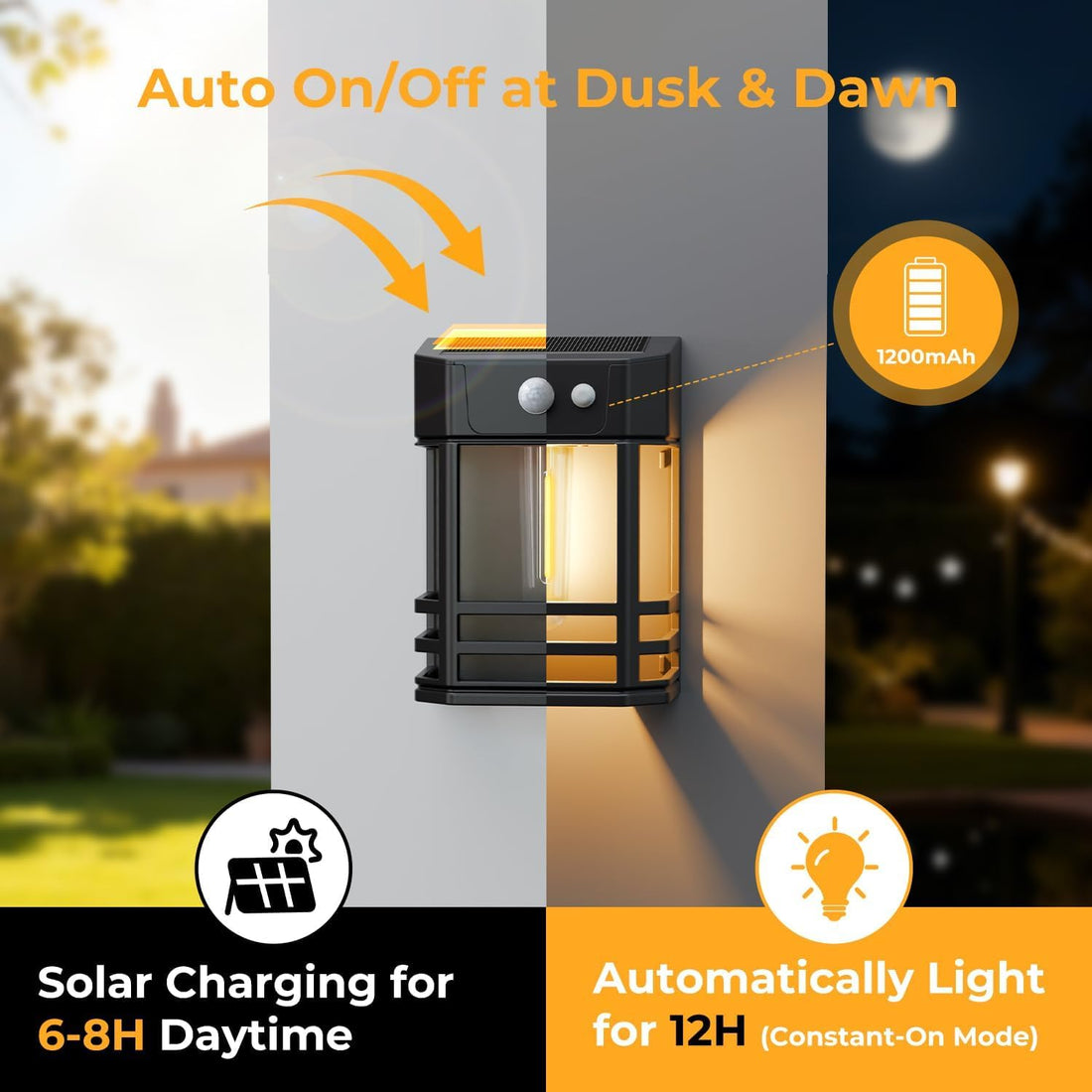 Solar Wall Lights with Motion Sensor