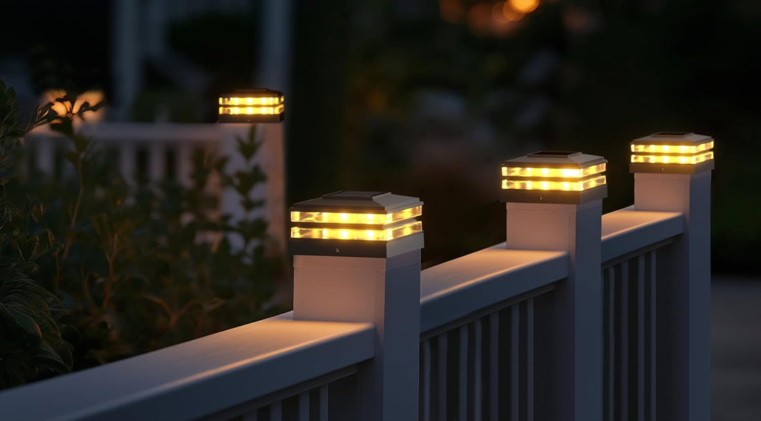 Solar Powered Waterproof 4x4 inch Post Cap Lights