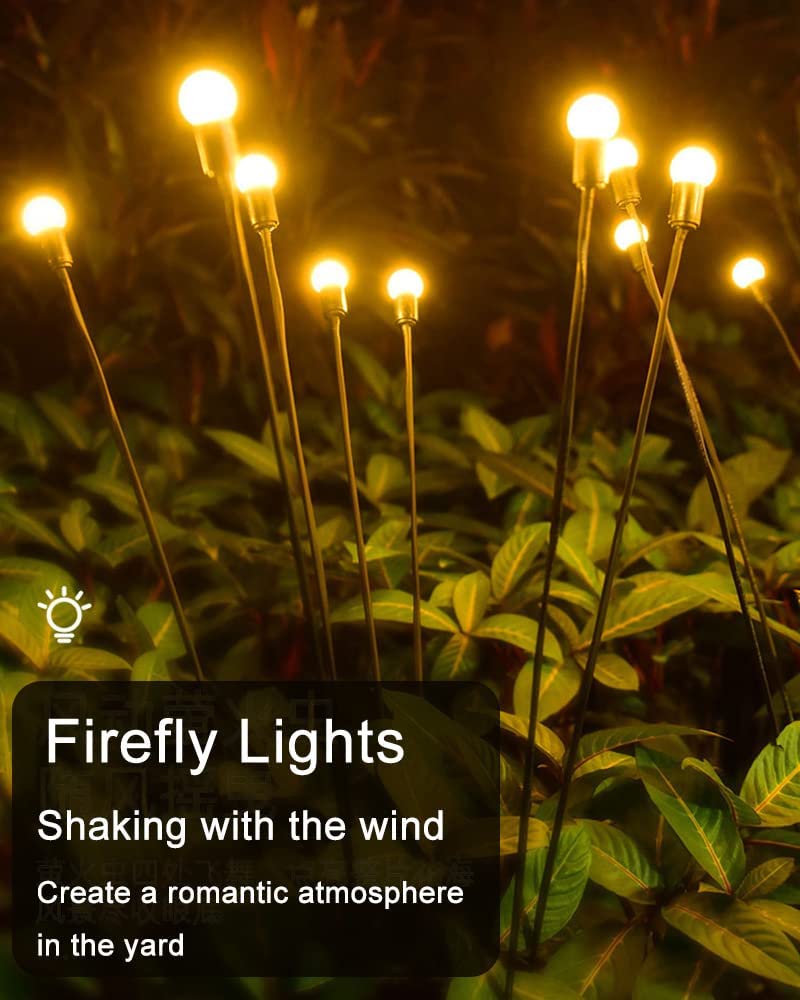 8 LED Solar Powered LED lights (Warm White, Pack of- 2)