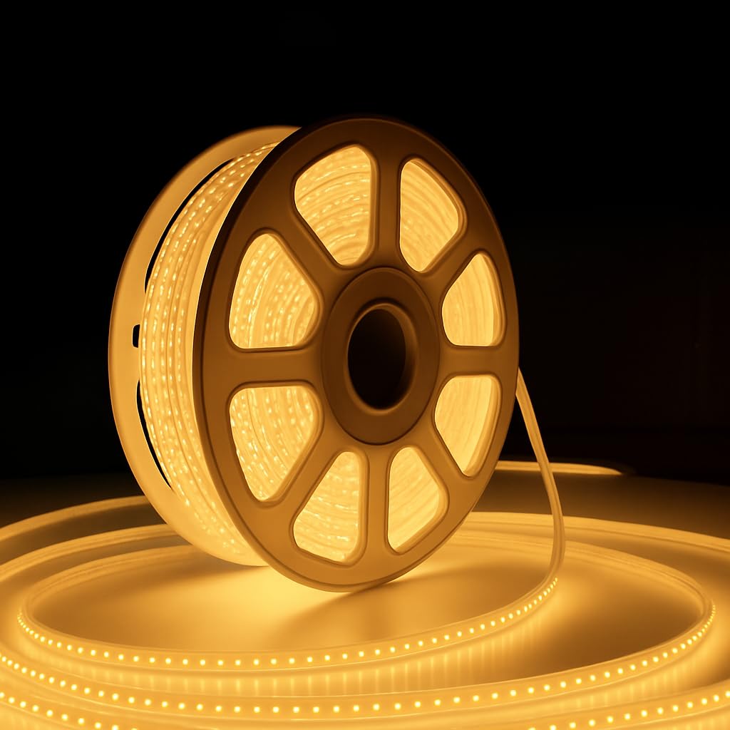 Rope String Lights - (Warm White, 50 Meter)