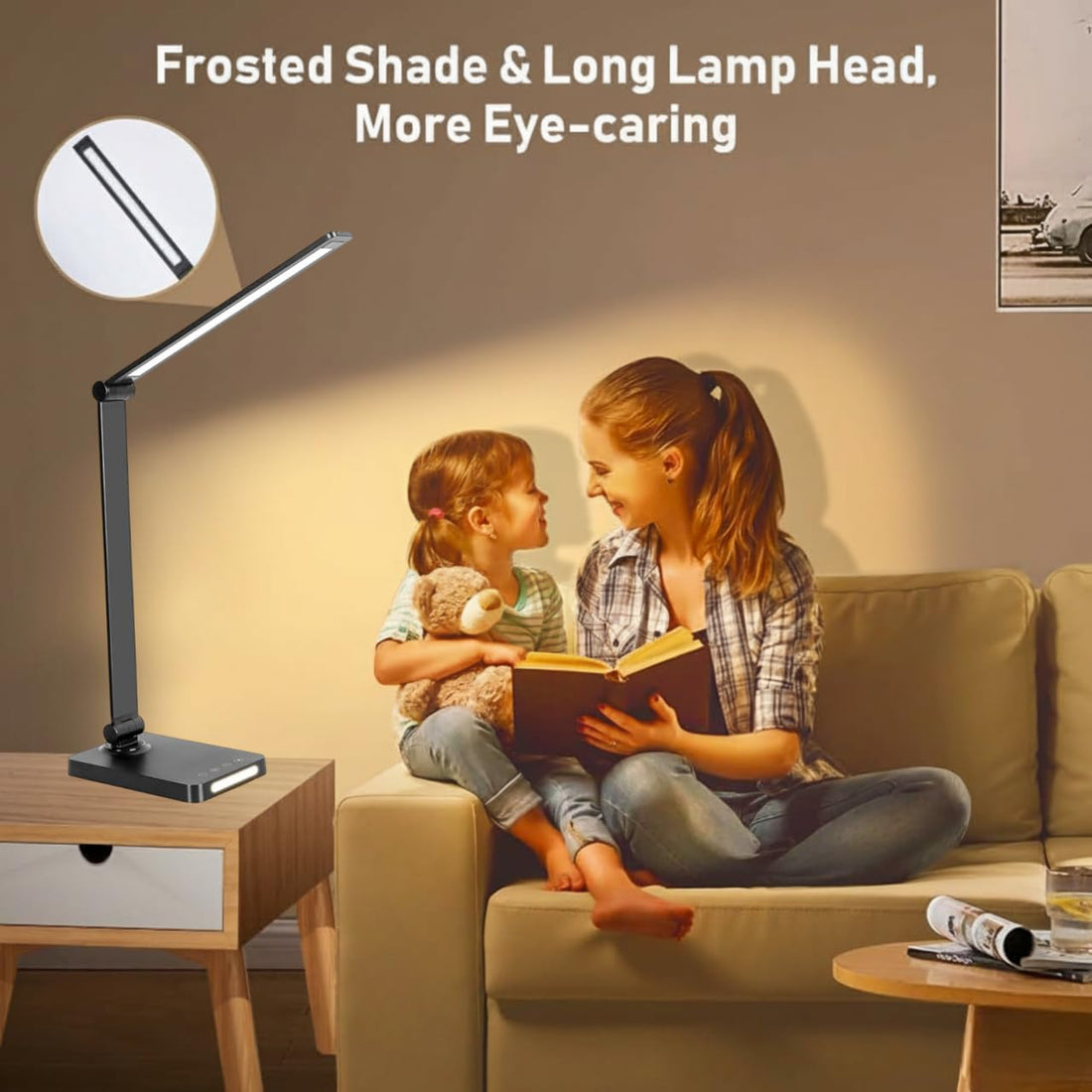 XERGY LED Desk Lamp with USB Charging Output