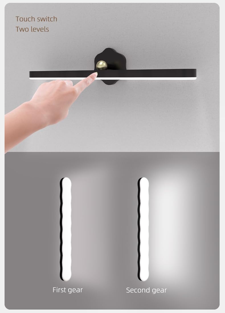LED Vanity Makeup Mirror Light - Black