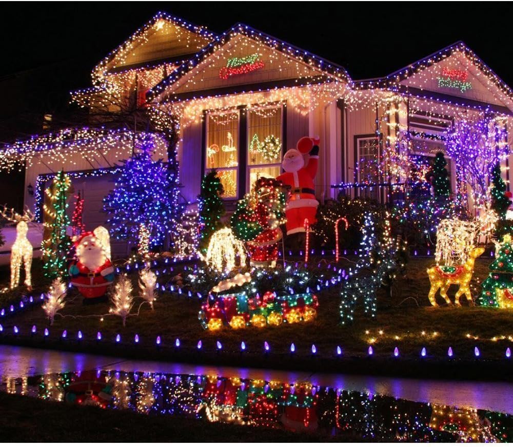 30 LED Waterdrop Design Solar Lights- 6 Mtr ( Multicolor )