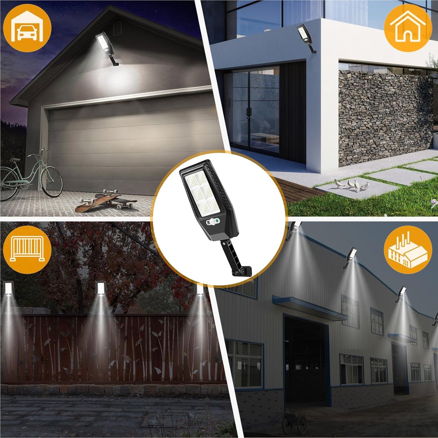 XERGY Solar Lights Outdoor Waterproof: 1 Pack LED Solar Street Light for Outside 5000 Lumen Solar Security Lights Dusk to Dawn IP66 Motion Sensor Solar Powered Light Remote Control