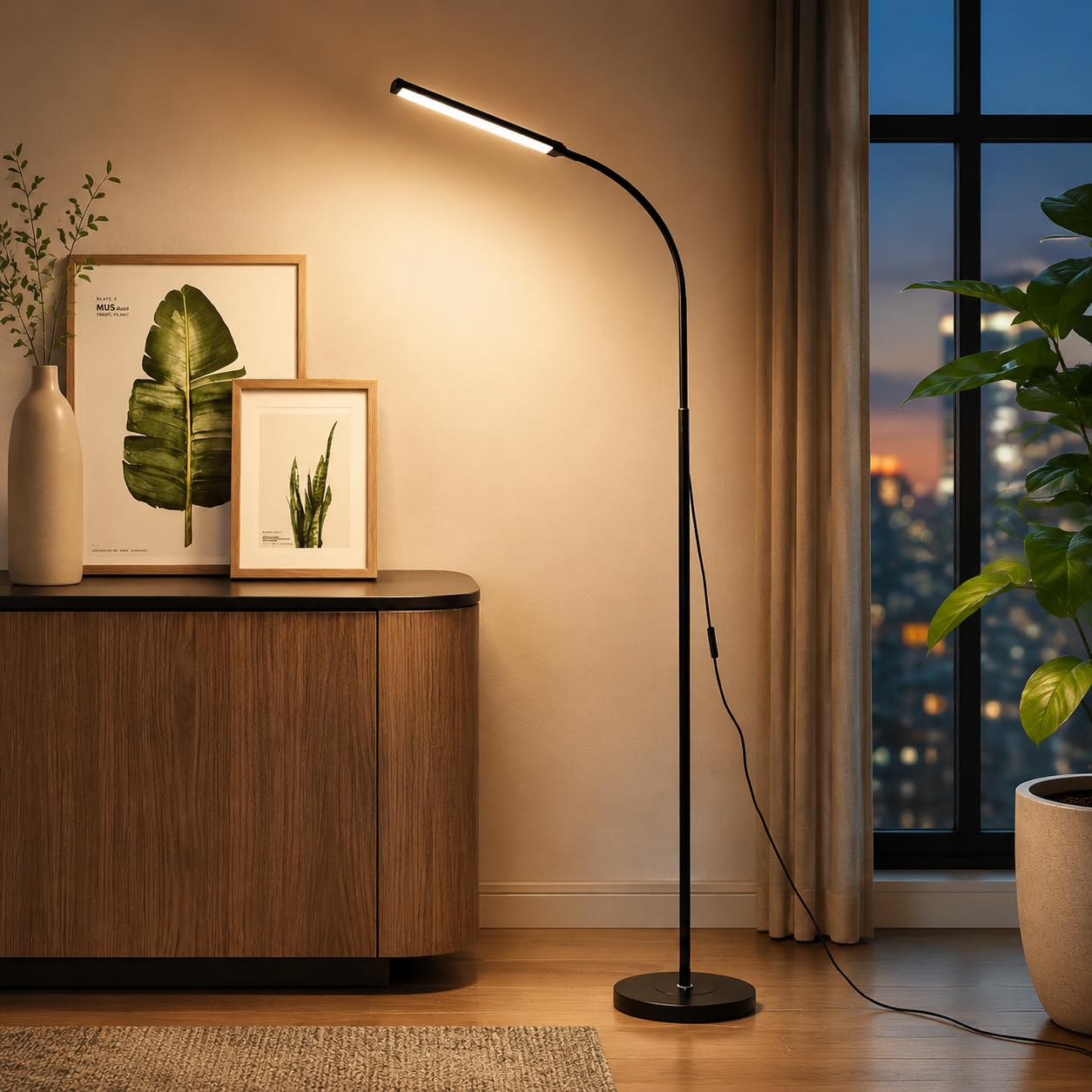 Modern Slim LED Floor Lamp