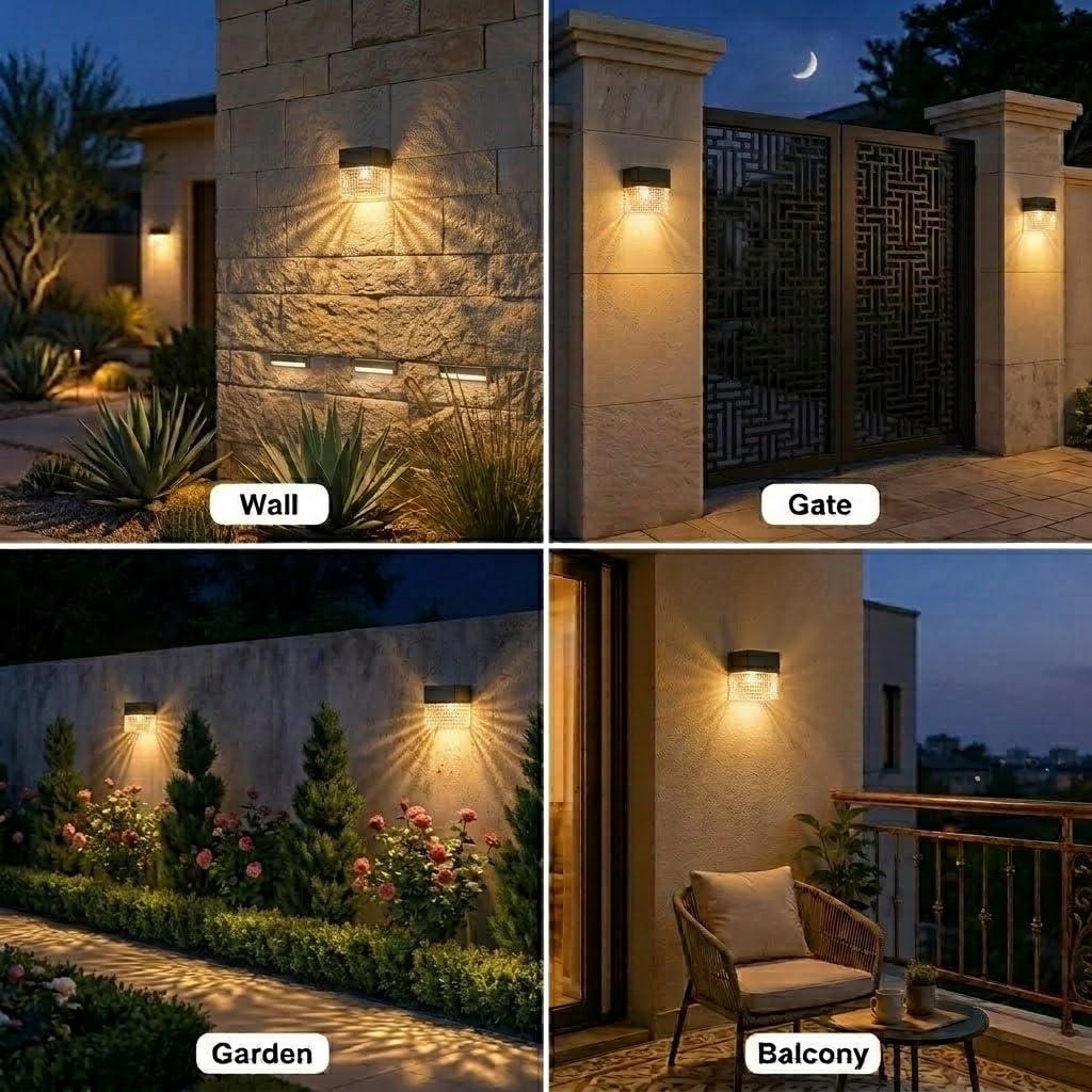 Solar Powered Outdoor Wall Light