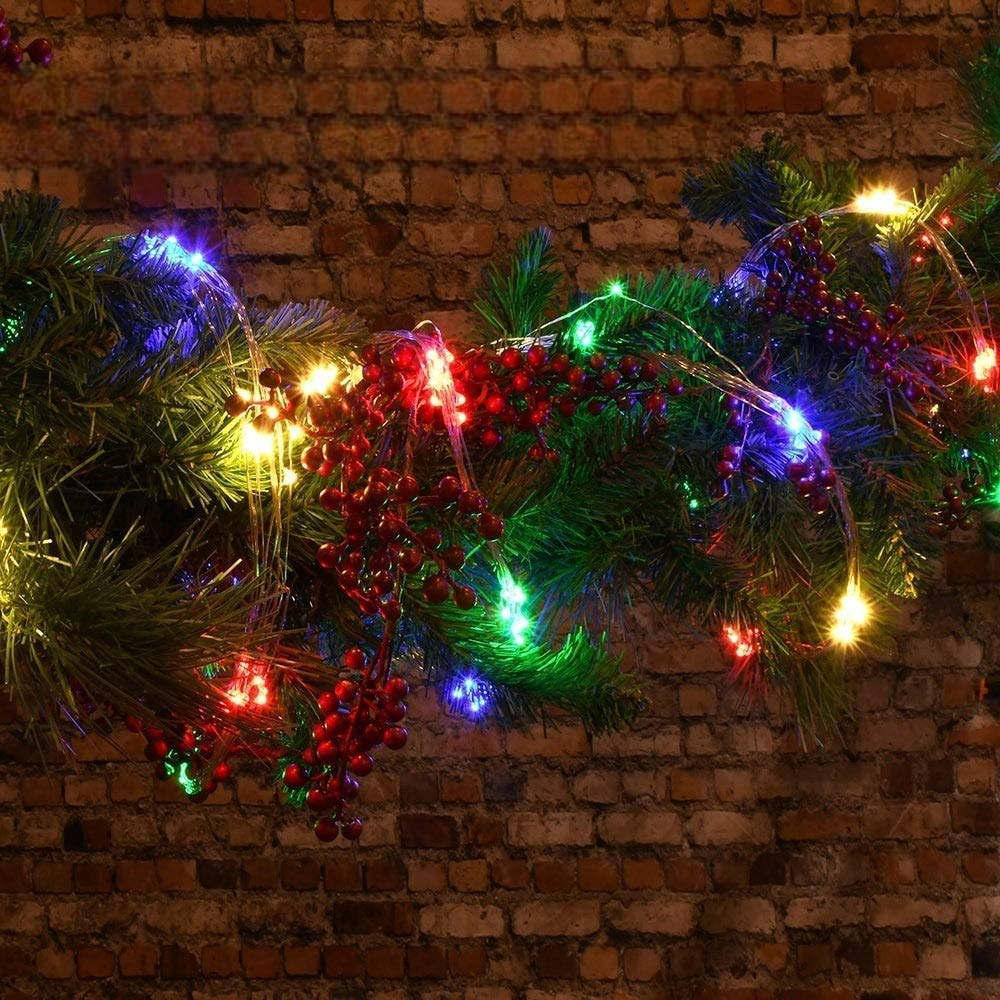 120 LED Solar Powered Led String Light - 12 Meter (Multicolor)