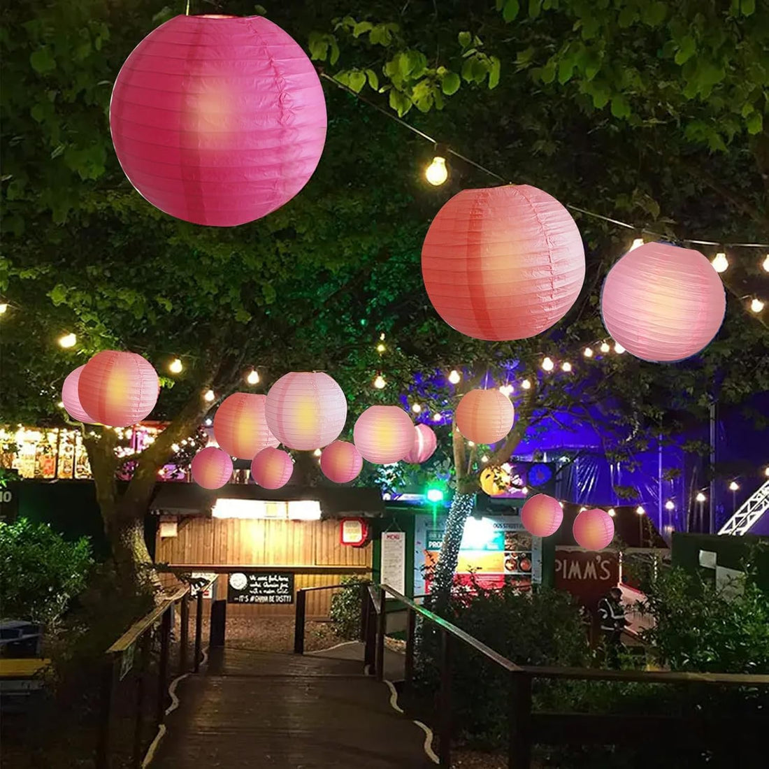 10X10 inch Solar Powered Outdoor Hanging Lanterns