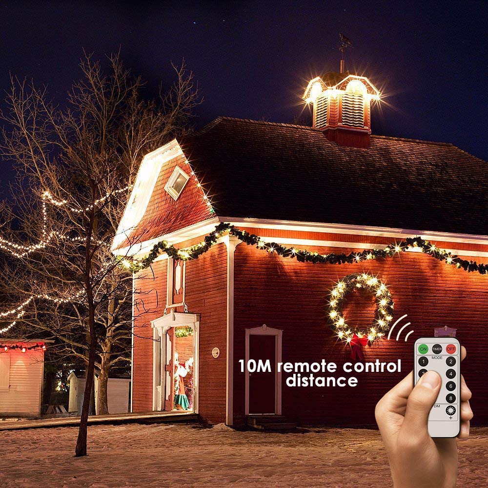 10 Meter 100 LED Fairy String Lights With Battery Box & Remote