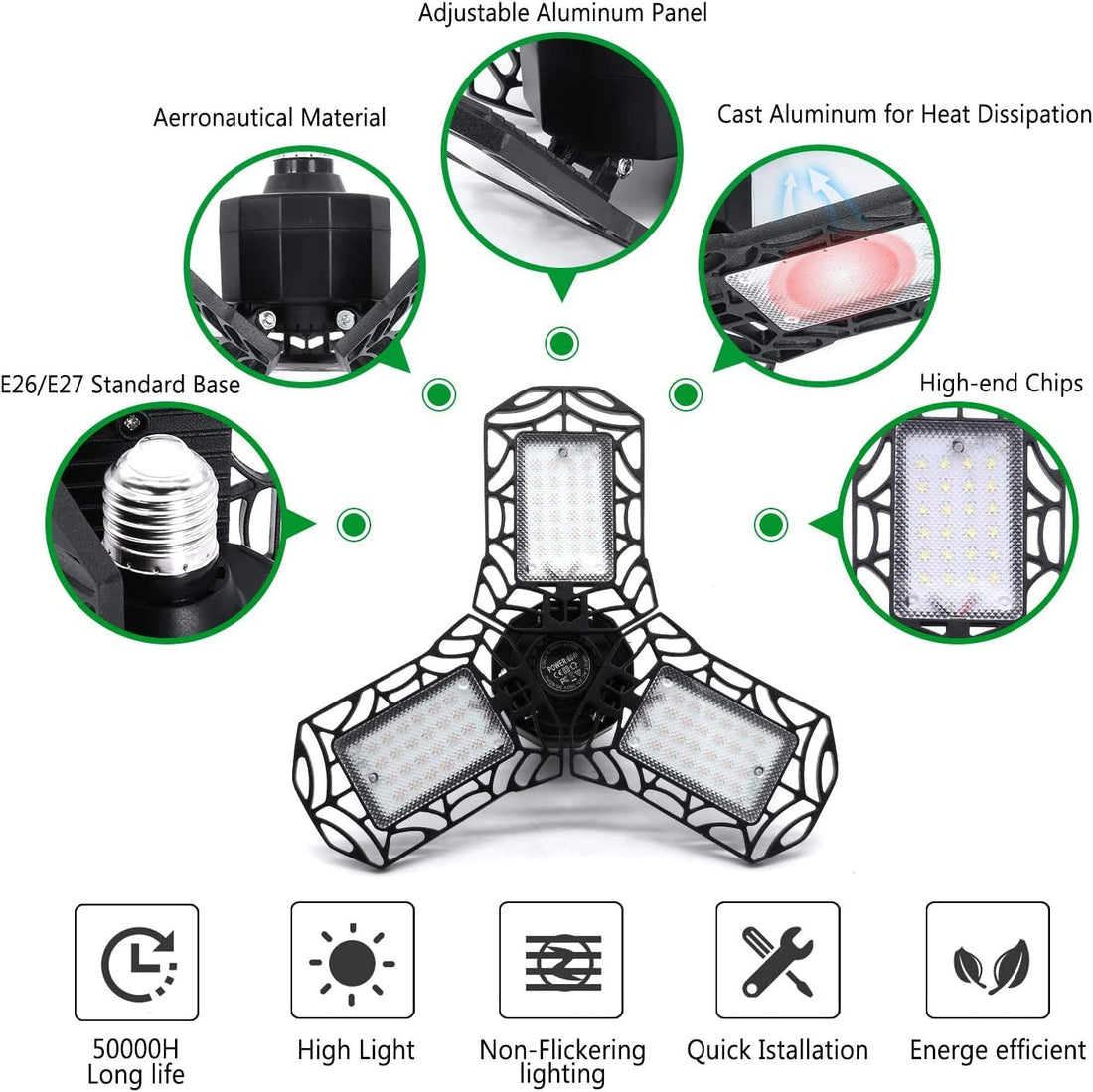 30W Adjustable Foldable LED light
