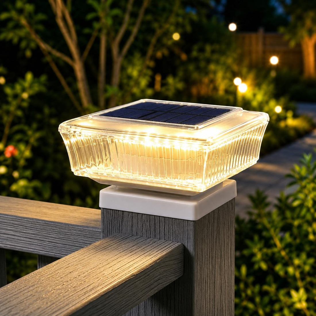 Solar Powered Pillar Light