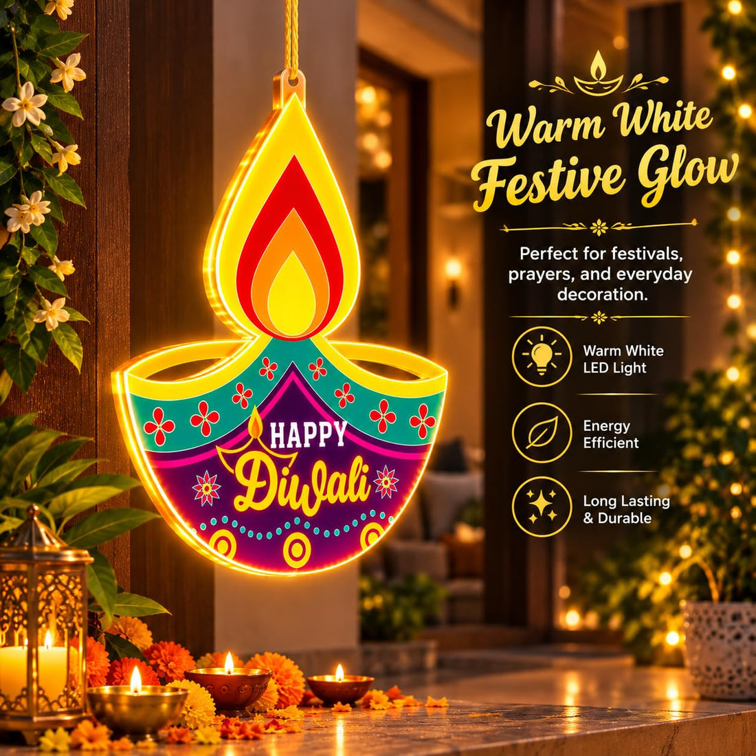 Diya Shape LED Decorative Light