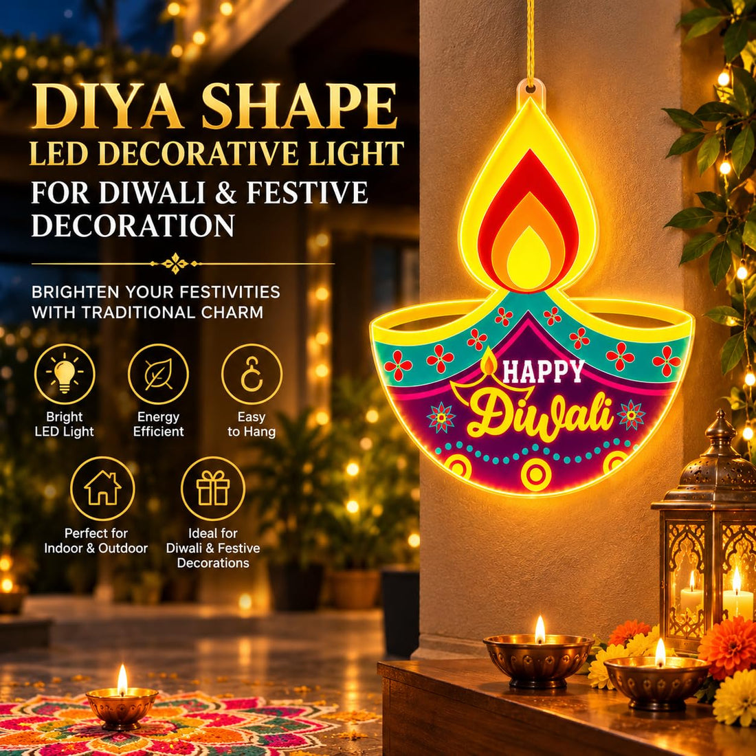 Diya Shape LED Decorative Light