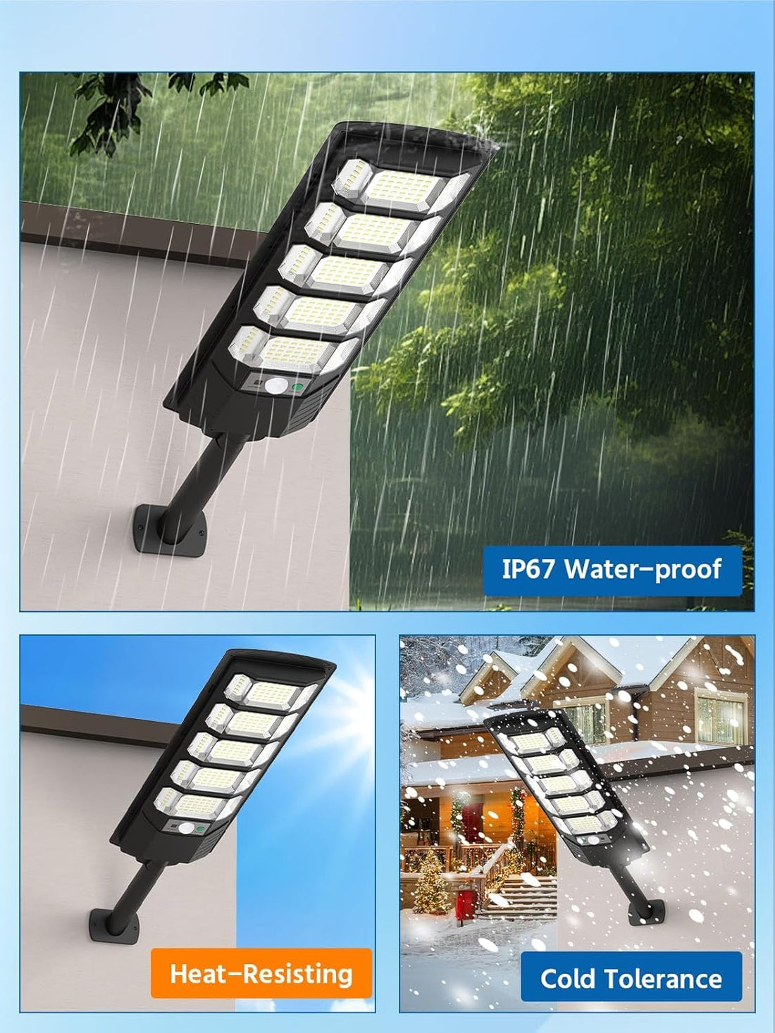 300W Solar LED Street Light With Remote