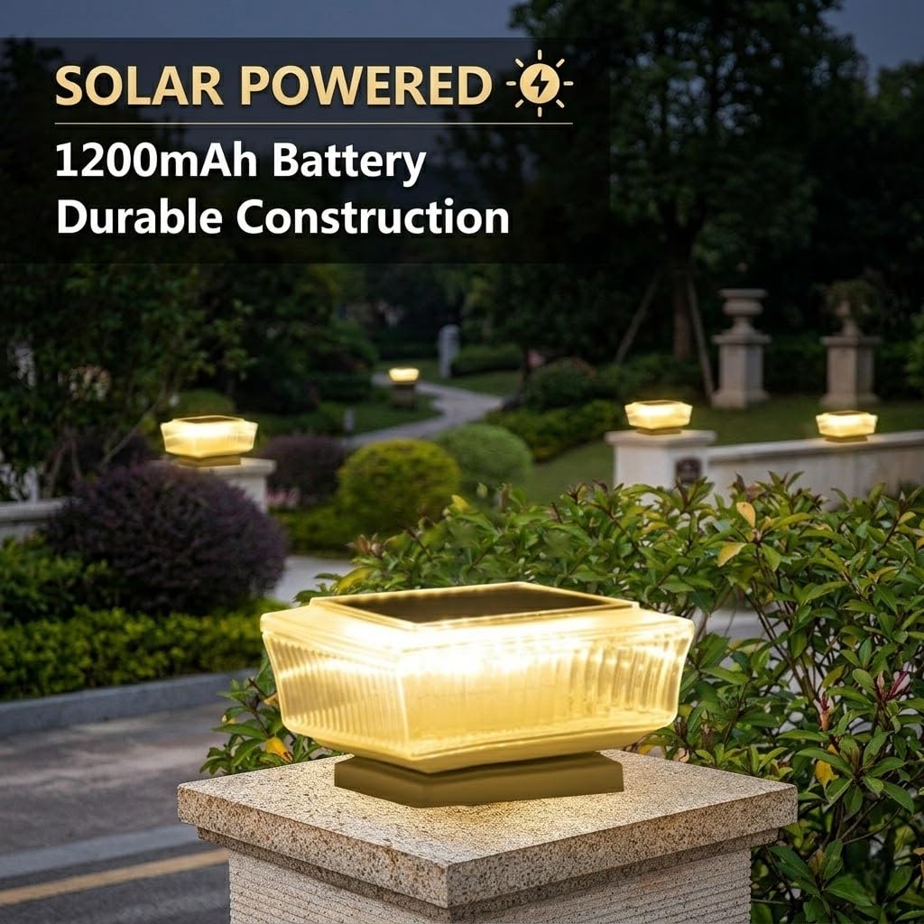 Solar Powered Pillar Light