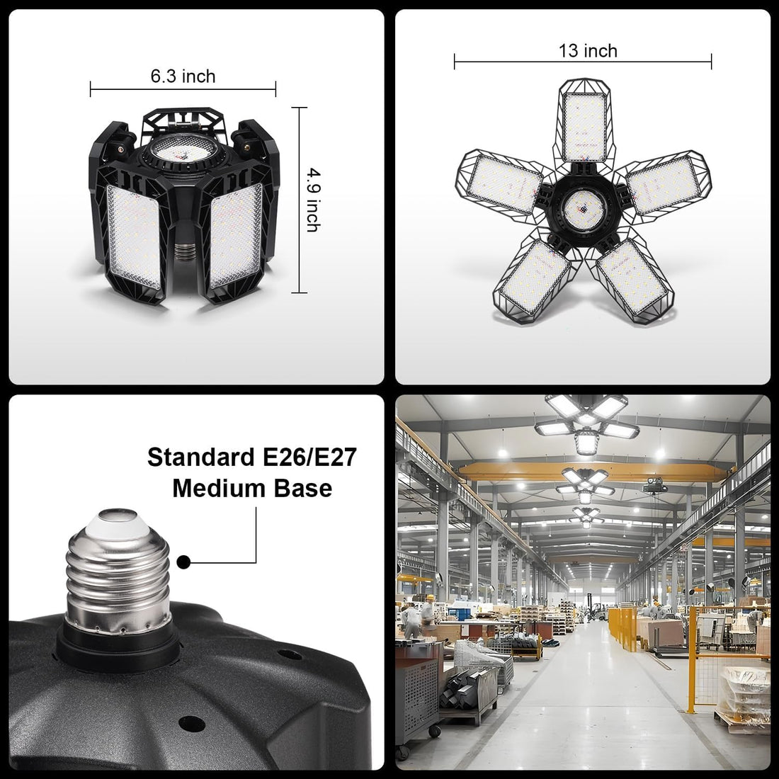50W Adjustable Foldable LED light