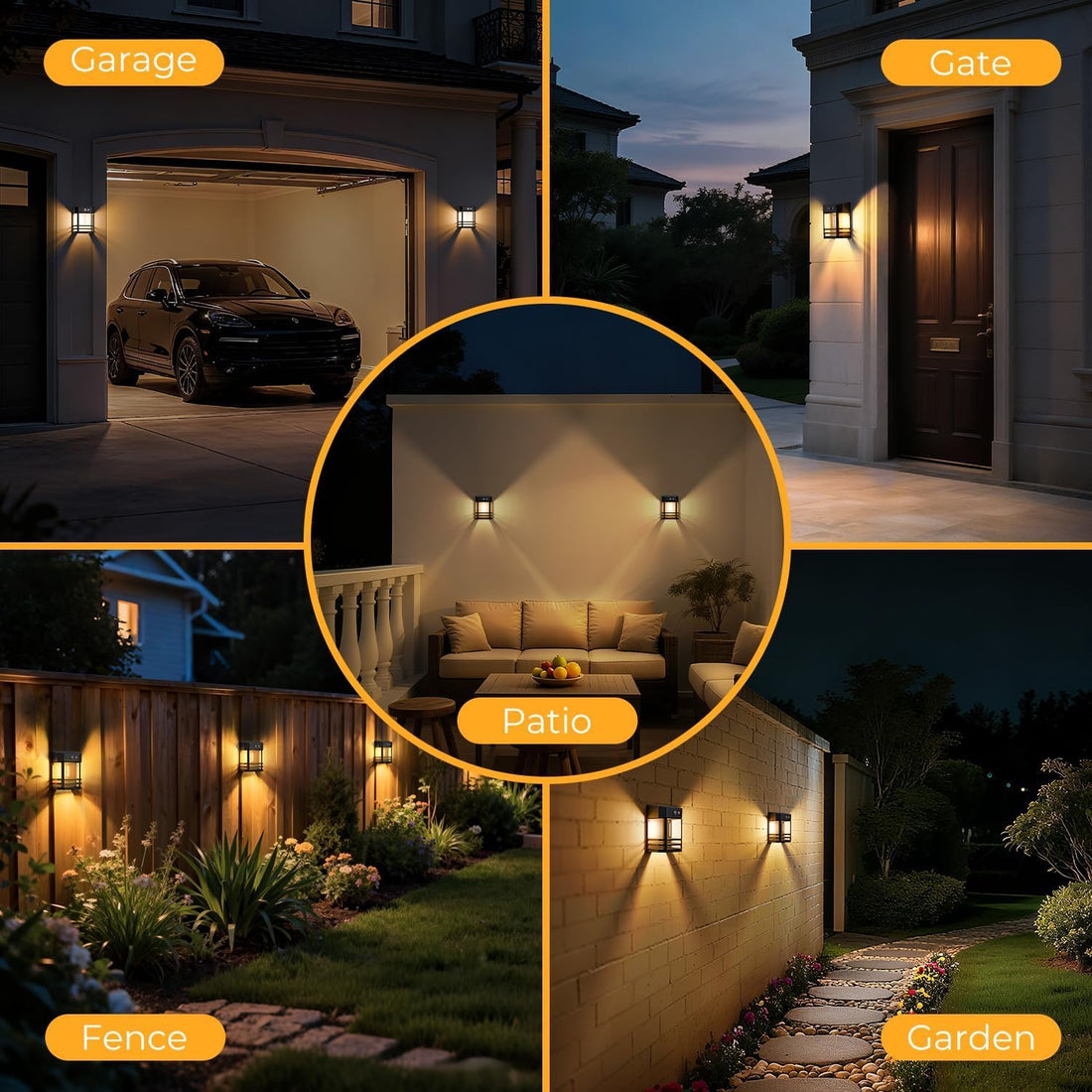 Solar Wall Lights with Motion Sensor