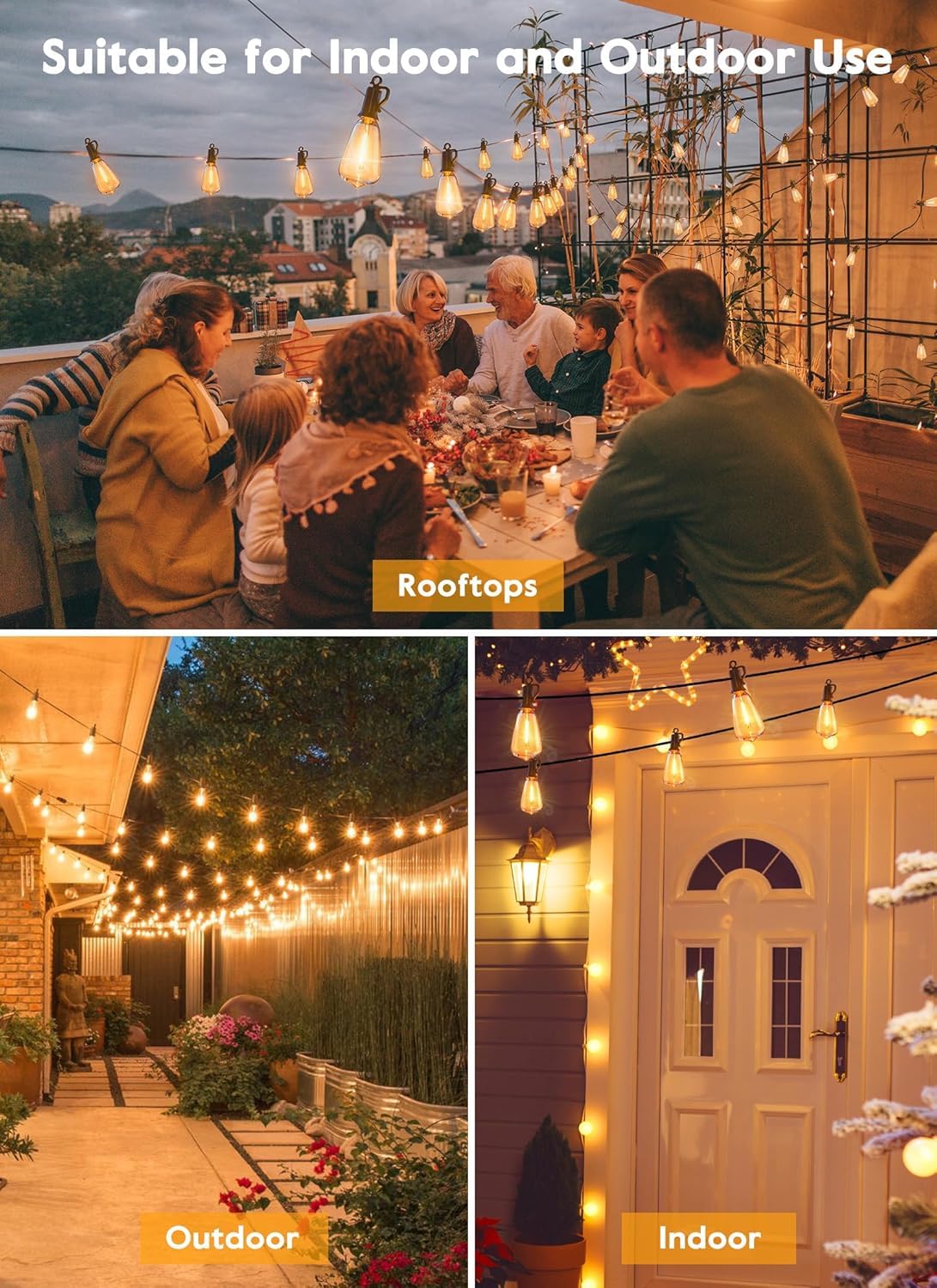 21 LEDs Decorative String Light- 6 m (Warm White)