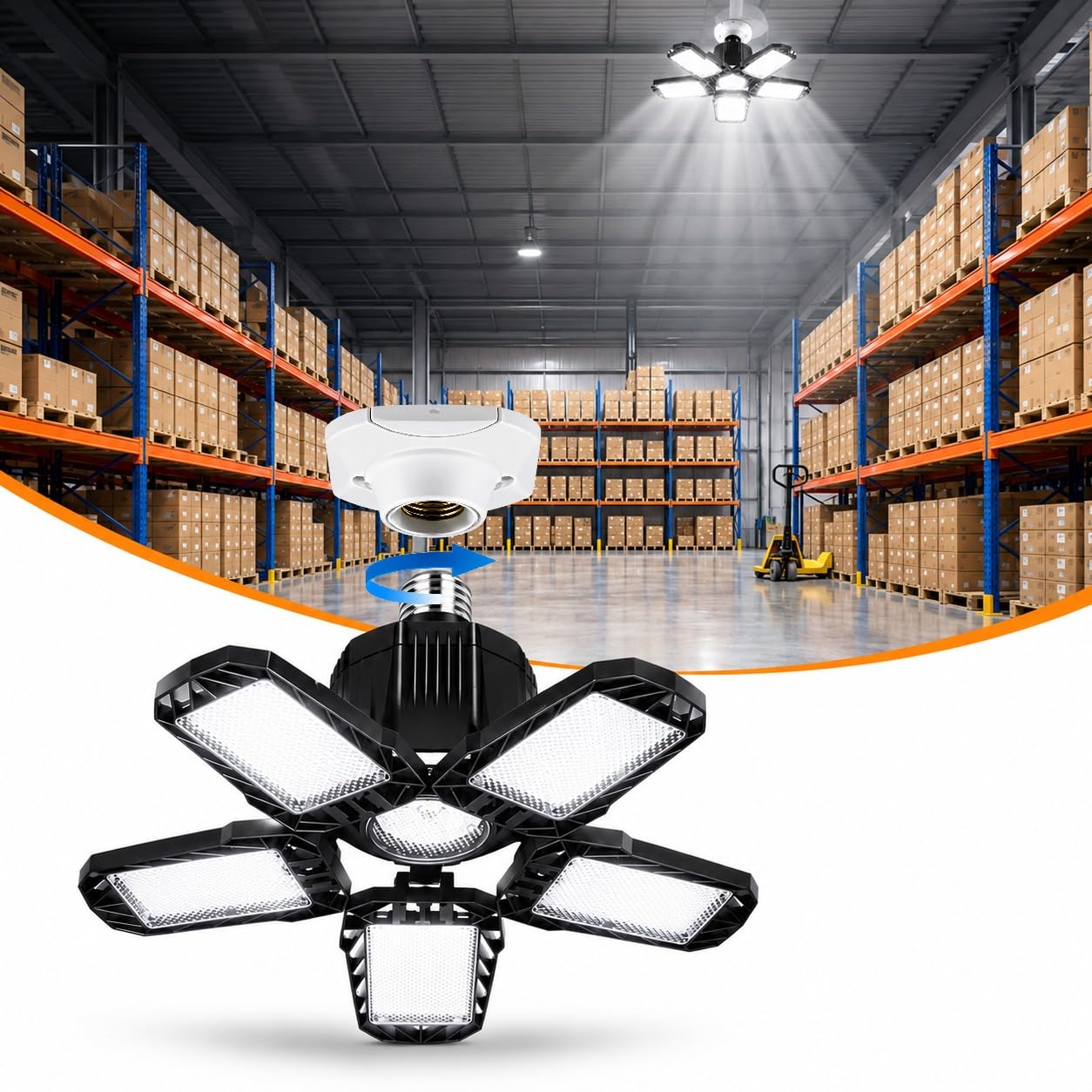 50W Adjustable Foldable LED light
