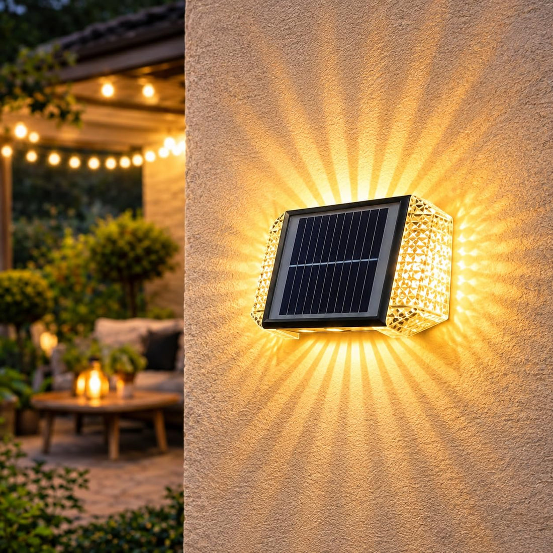Solar Powered Outdoor LED Wall Light