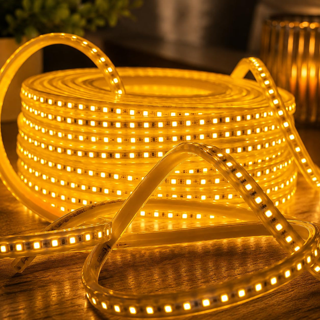 Rope String Lights - (Warm White, 15 Meter)