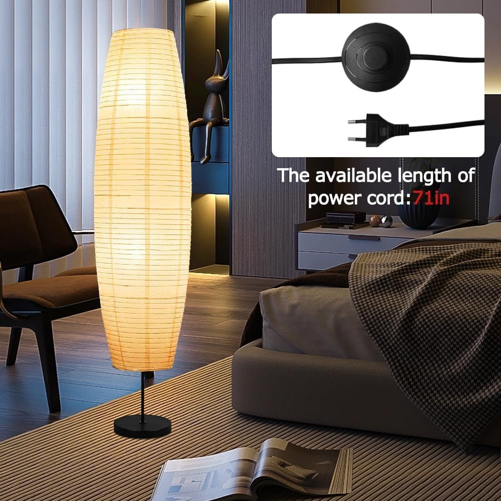 Modern Rice Paper Floor Lamp