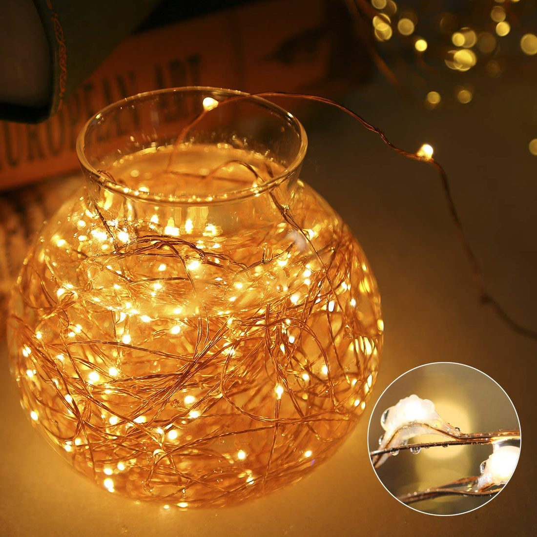10 Meter 100 LED Fairy String Lights With Battery Box & Remote