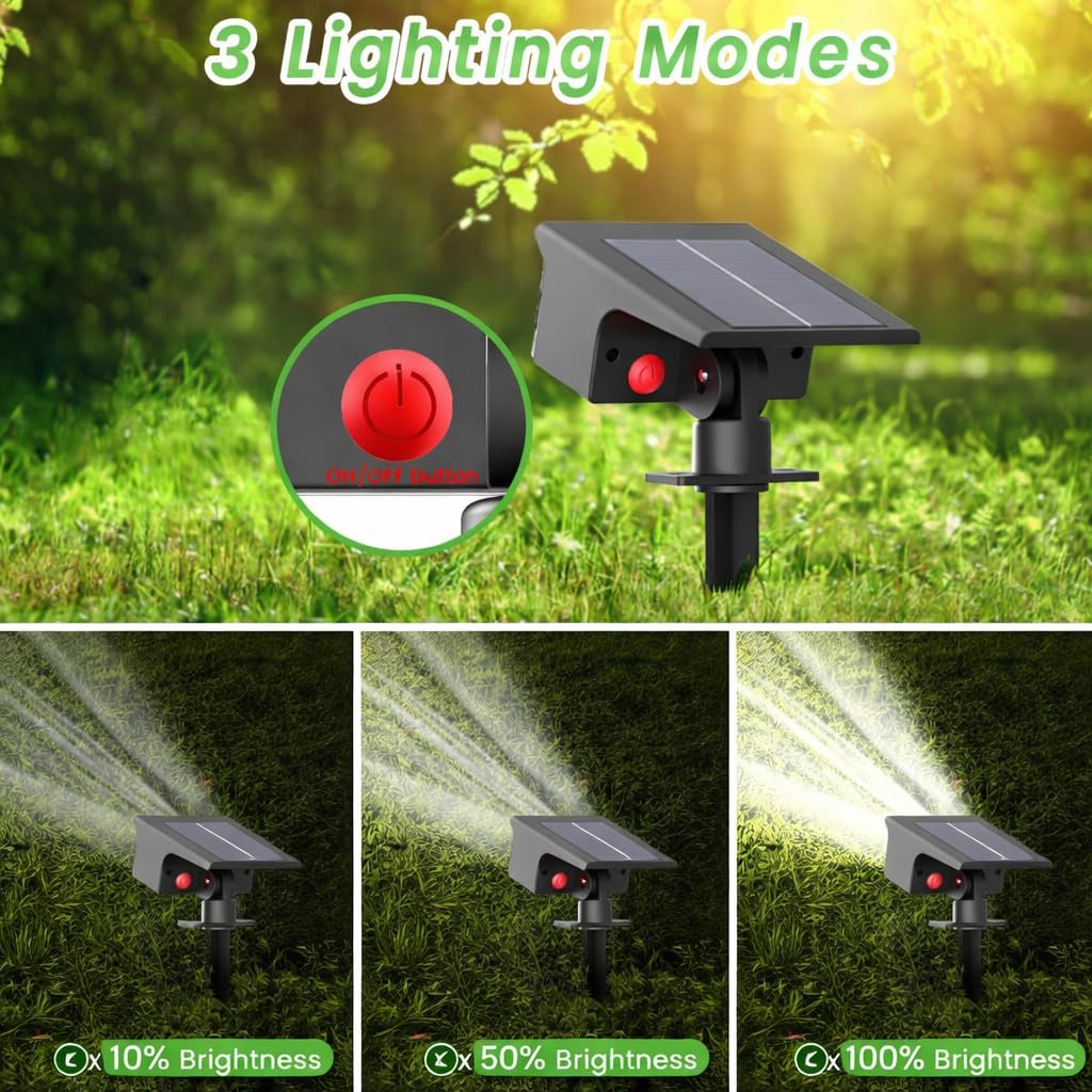 Solar LED Garden Spot Lights- Pack of 2