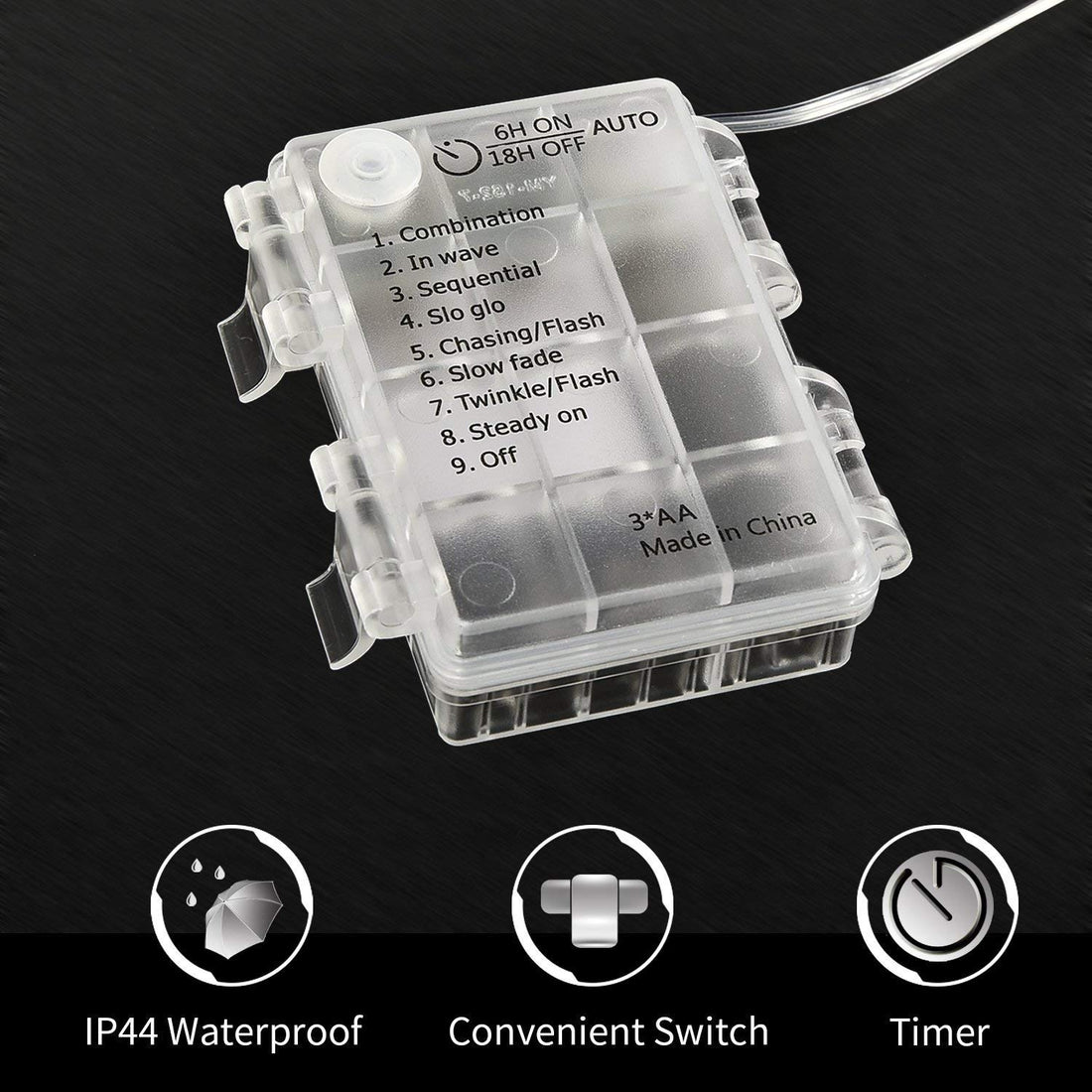10 Meter 100 LED Fairy String Lights With Battery Box & Remote